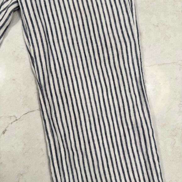 Chico’s Blue & White Striped 100% Linen Coastal Pants Chico's Size 0 Beach - Picture 15 of 16